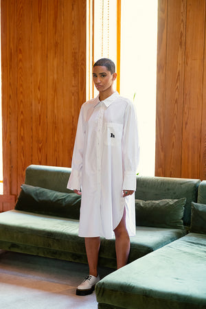 le GRAND HEIRS "APOLLONIA" oversized cotton shirt dress