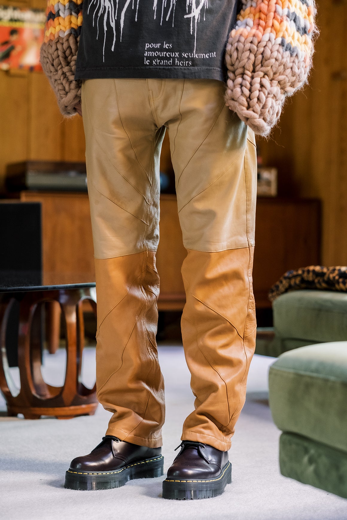 パンツ 2024 AURALEE CALF NUBUCK LEATHER PANTS 3 le GRAND HEIRS 